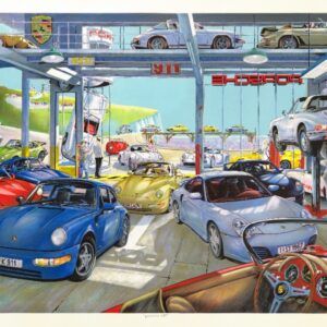 Lithographie Porsche 911